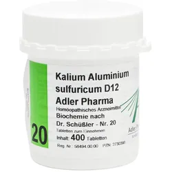 Biochemie Adler 20 Kalium-Aluminium Sulf. D12 Adler