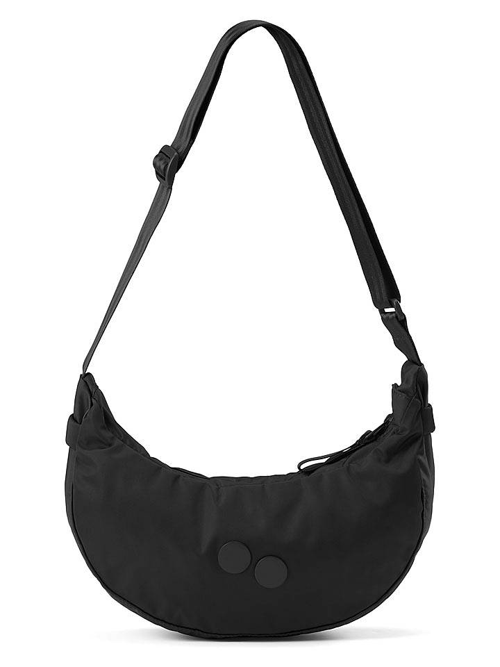 PinqPonq Umhängetasche "Krumm" in Schwarz - (B)30 x (H)23 x (T)10 cm - onesize