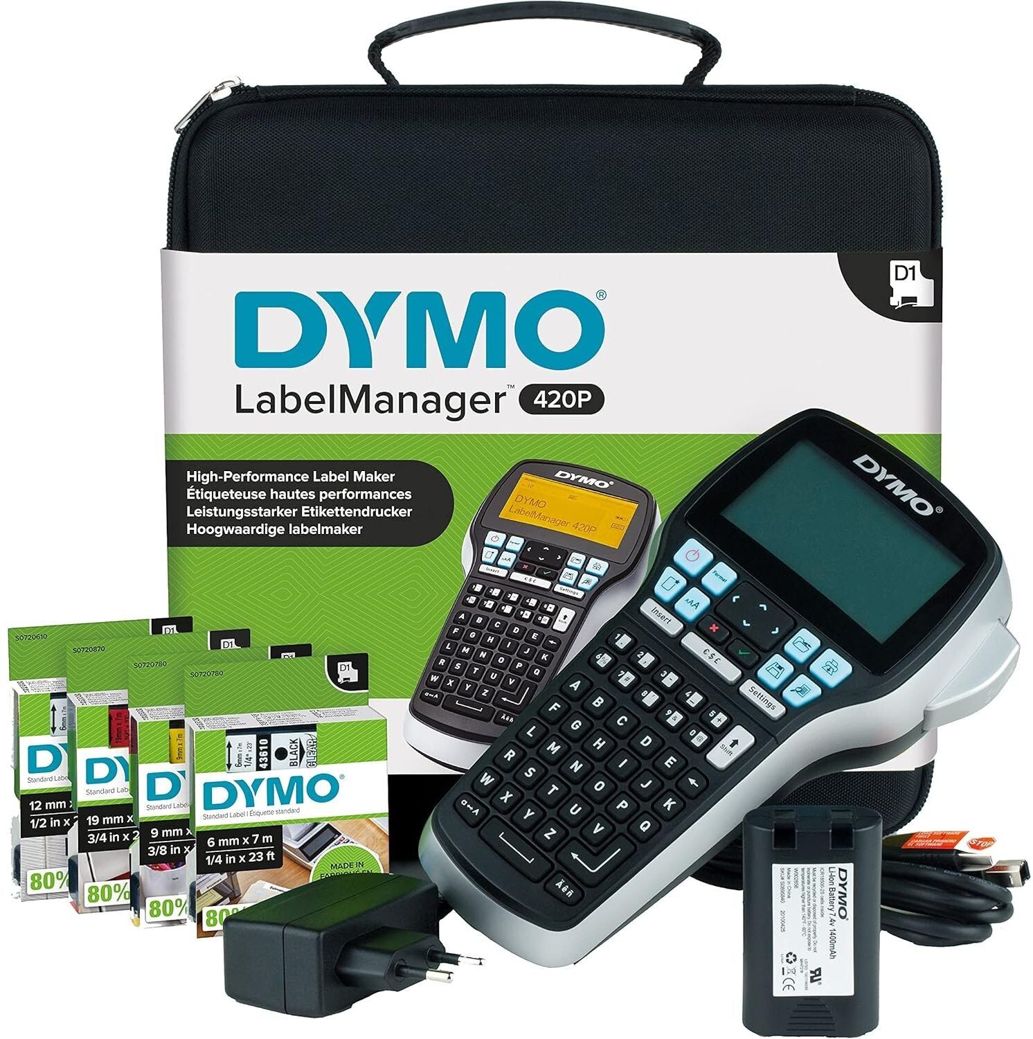 Dymo LabelManager 420P Portable Label Maker Kit, New