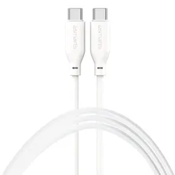 4smarts USB-C / USB-C Silikon-Kabel High Flex 60W 1,5m weiß