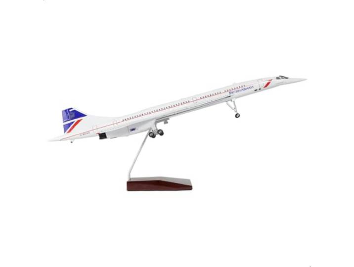 NUOTIE 1:125 Concorde-Flugzeugmodell vorgefertigte Druckguss-Flugzeugmodellbausätze Flugzeugsimulationsmodell Ausstellungsmodell Sammlung oder Geschenk (Singapore Airlines)