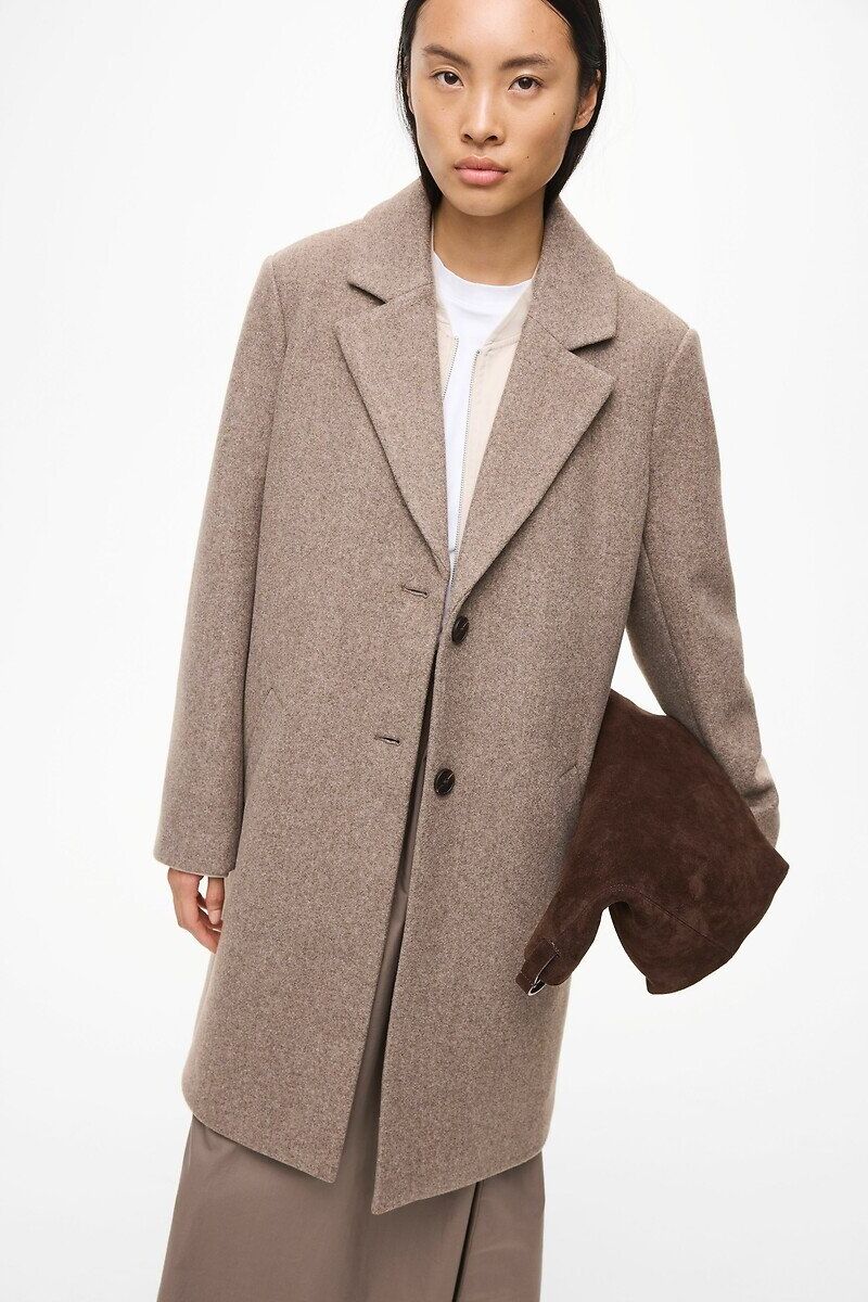 VILA Manteau mi-long boutonné