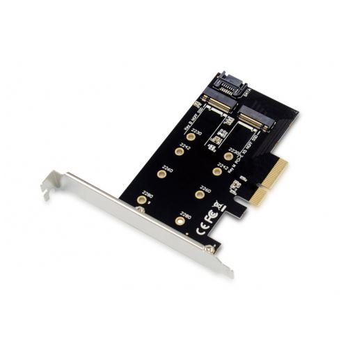 Conceptronic PCI Express Card 2-in-1 M.2 SSD PCIe Adapter
