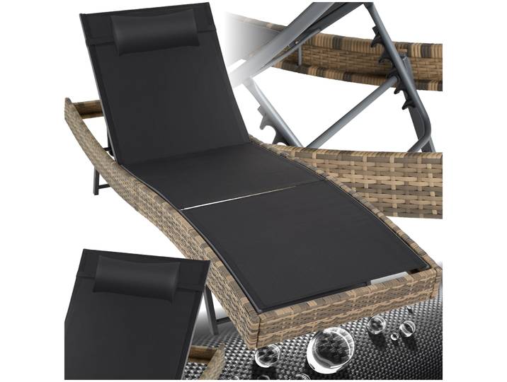 Rattan Sonnenliege Moana - natur