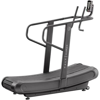 Laufband HALF HUMAN "Curved Laufband", schwarz, Laufbänder, ohne Unterlegmatte, bis max. 40 km/h, 150 kg max. Benutzergewicht, B:81cm H:165cm L:185cm