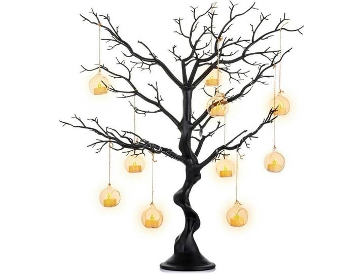 Deko Baum Wunschbaum Schwarz 75 cm, Kunststoff, 75 cm, Dekoration, Blumen & Blumentöpfe, Kunstpflanzen