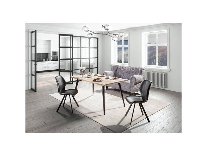Küchensofa Picos 2-Sitzer 168 x 96 x 75cm Grau/Lichtgrau