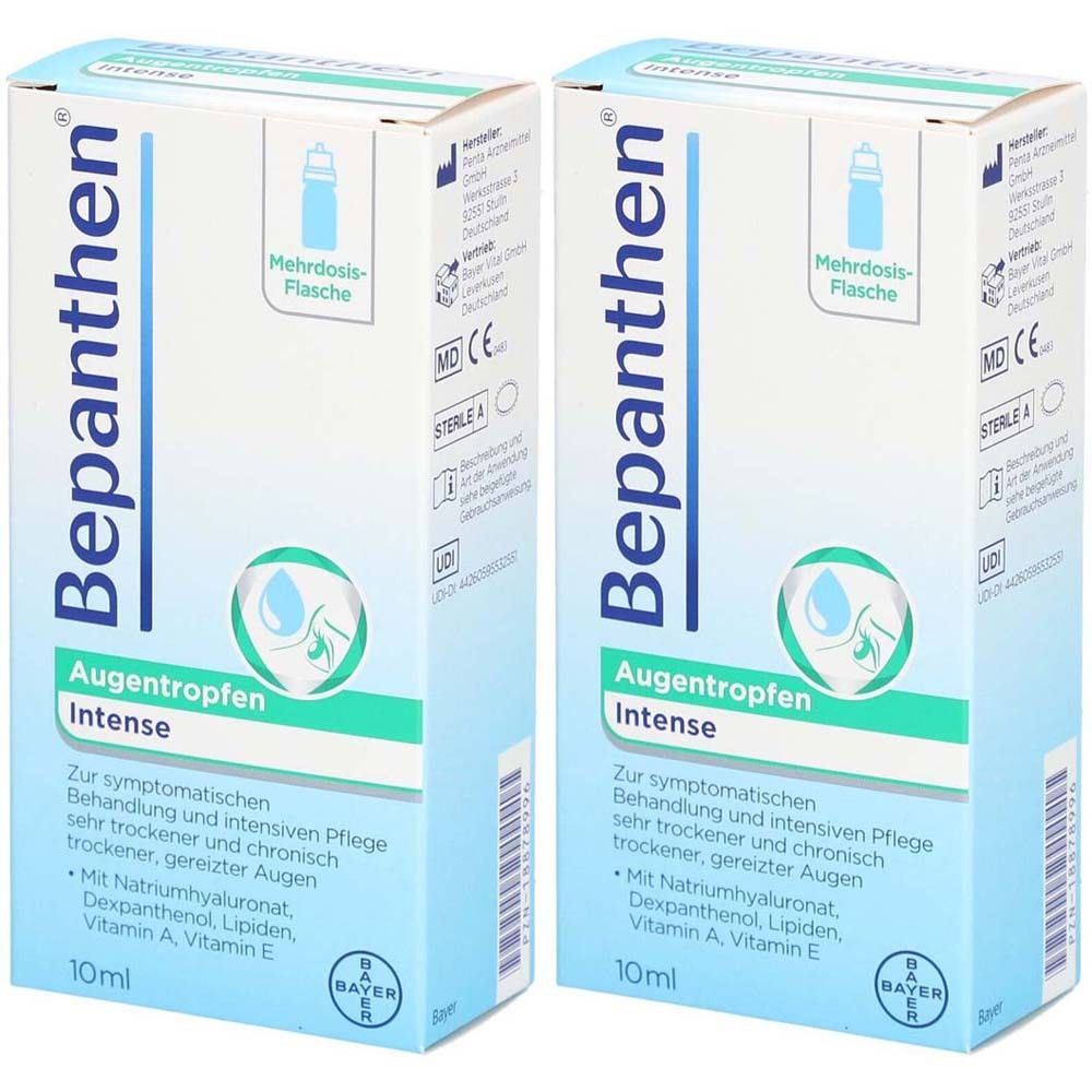 Bepanthen Augentropfen Intense 2x 2x10 ml