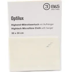 Optilux Highend Brillen-Mikrofasertuch mit Anhänger (30x30cm)