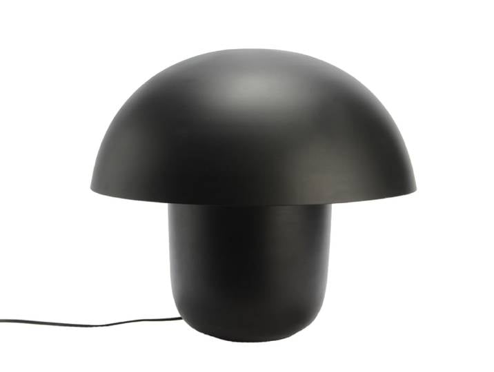 Lampe à poser noire forme champignon