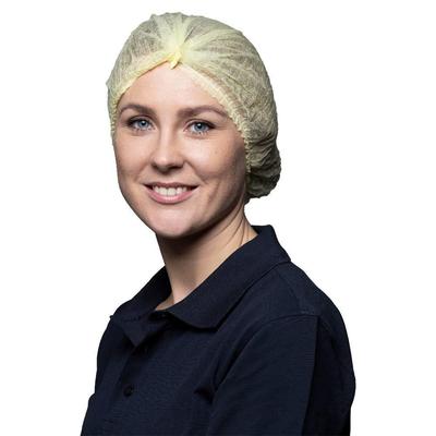 MCD Medical Care Dental GmbH 1000 Klipphauben | Vliesstoff | gelb | 52cm | Hauben