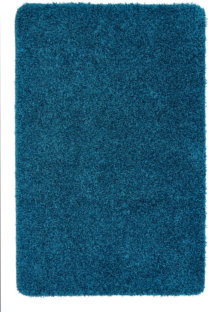Buddy Solid Colour Shaggy Teal Area Rug Blue Rectangle 80 x 120cm