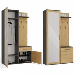 Garderobe DUO ANTHRAZIT ARTISAN