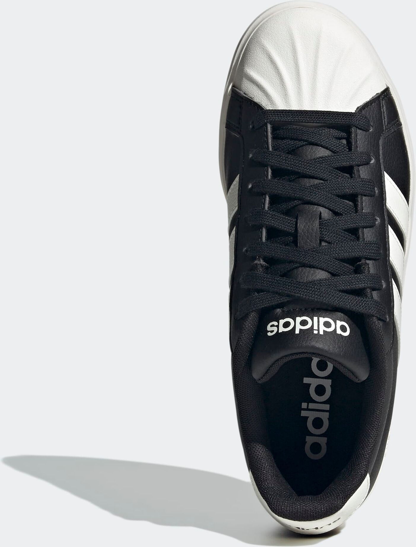 Sneaker ADIDAS SPORTSWEAR "STREETTALK", Damen, Gr. 37, core schwarz, core weiß, core schwarz, Synthetik, Schuhe Sneaker, inspiriert vom Design des adidas Superstar core schwarz, core weiß, core schwarz 37