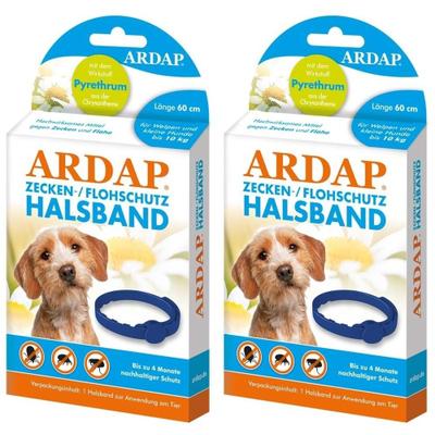 Ardap Zecken-/Flohschutzhalsb.kl.Hun.+Welp.b.10 kg 2x 2x1 St Halsband