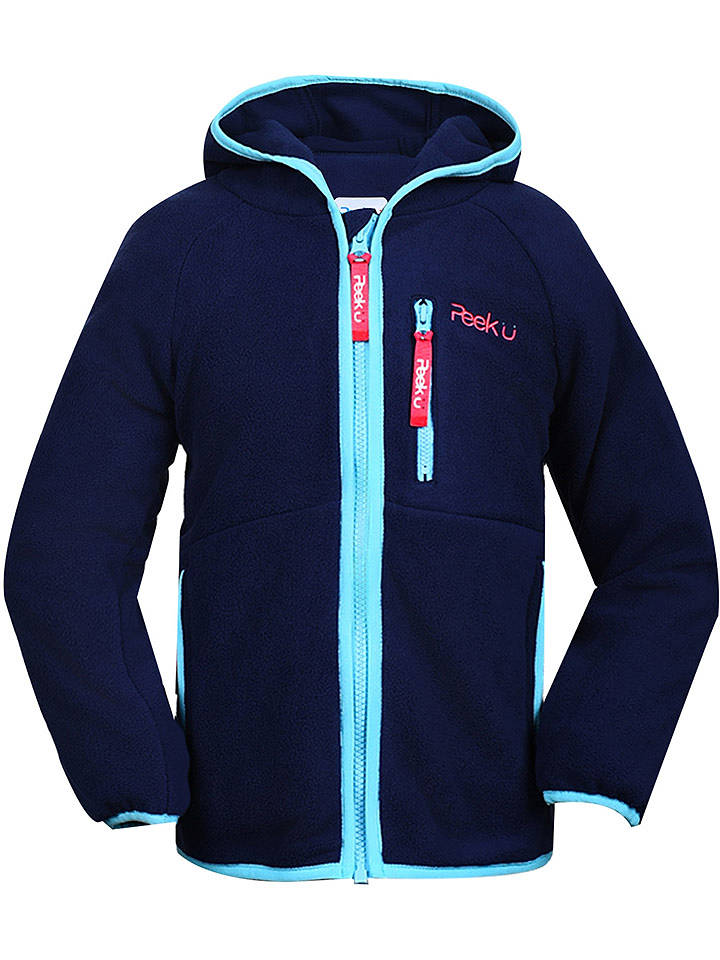 Peek U Fleecejacke "Robbie" in Dunkelblau - 122