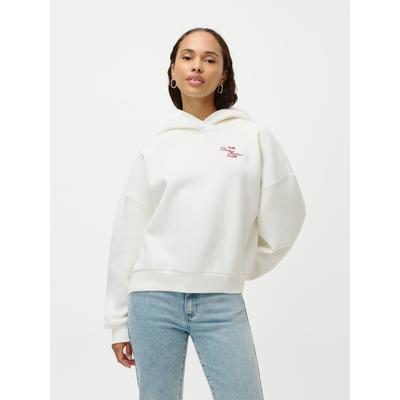 Hoodie LEGER "Simona, LeGer by Lena Gercke", Damen, Gr. 36, creme, Sweatware, Obermaterial: 65% Baumwolle, 35% Polyester, normal, Bündchen, Sweatshirts Hoodie, lockere Passform, großer Rückenprint
