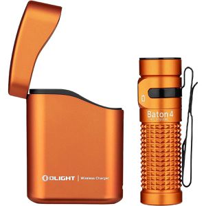 Olight Taschenlampe Baton 4 Kit, LED, aufladbar, 1.300 Lumen, 6 cm, wasserdicht