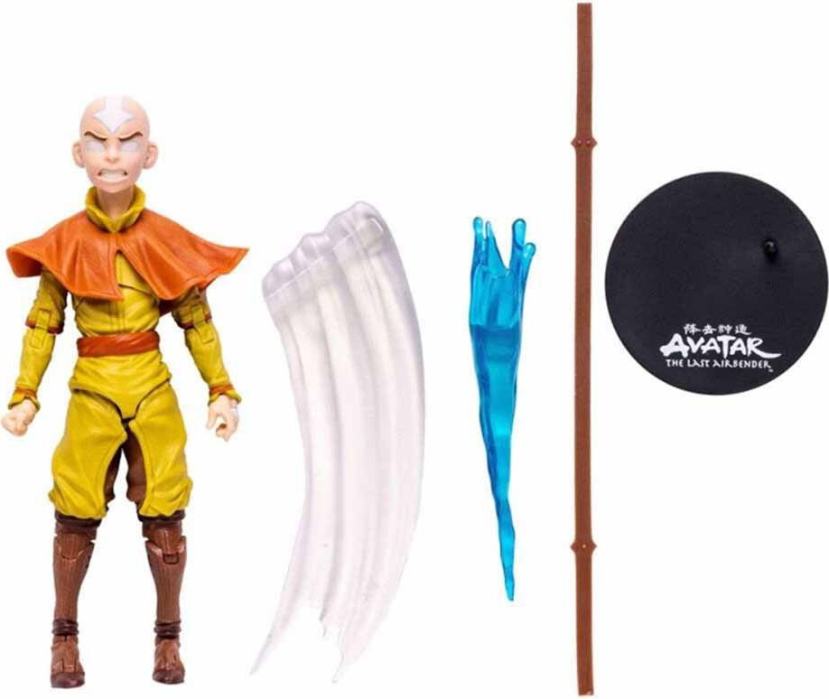 McFarlane Toys Avatar Actiefiguur Aang in Avatar-modus Elementheer Gold Label 18 cm