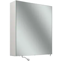 Schneider CARE Spiegelschrank, 595x680mm, Türanschlag li., ohne Beleuchtung, 2 Steckdosen re. außen unten, 193.661.01.02, Ausführung: CH-Norm/Korpus weiss