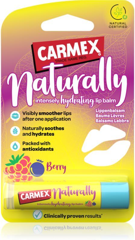 Carmex Naturally Berry baume à lèvres hydratant en stick 4.25 g