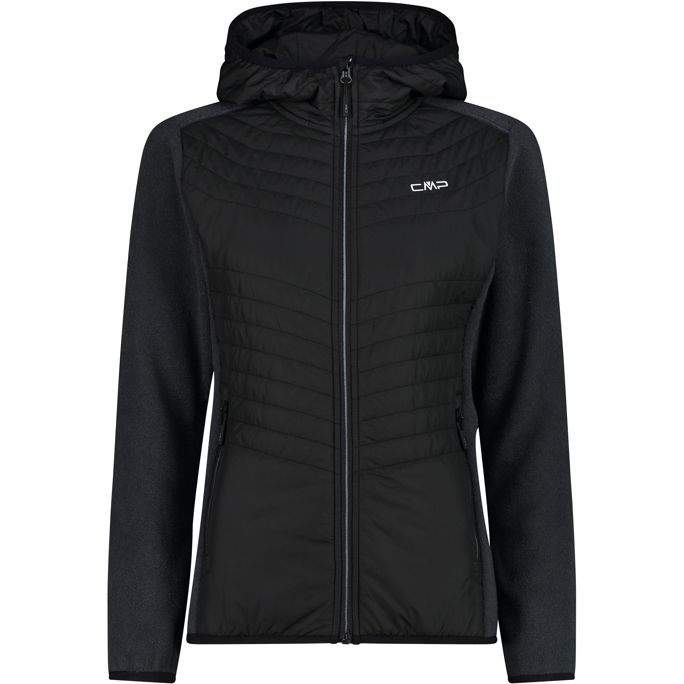 CMP Hybrid Damen Isolationsjacke schwarz Größe XS Trekking Isolierend