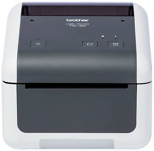 Brother TD4210D Etikettendrucker Thermodirekt 203 x 203 dpi Anthrazit, Weiß USB, RS-232