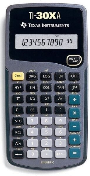 Texas Instruments Ti-30xa Lommeregner