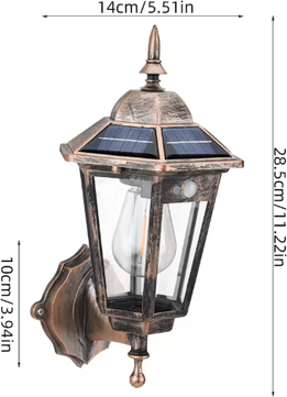 Inspire Picks Retro Tungsten Filament Solar Pathway Light Waterproof Outdoor Garden Landscape Lamp antique Brass asmall