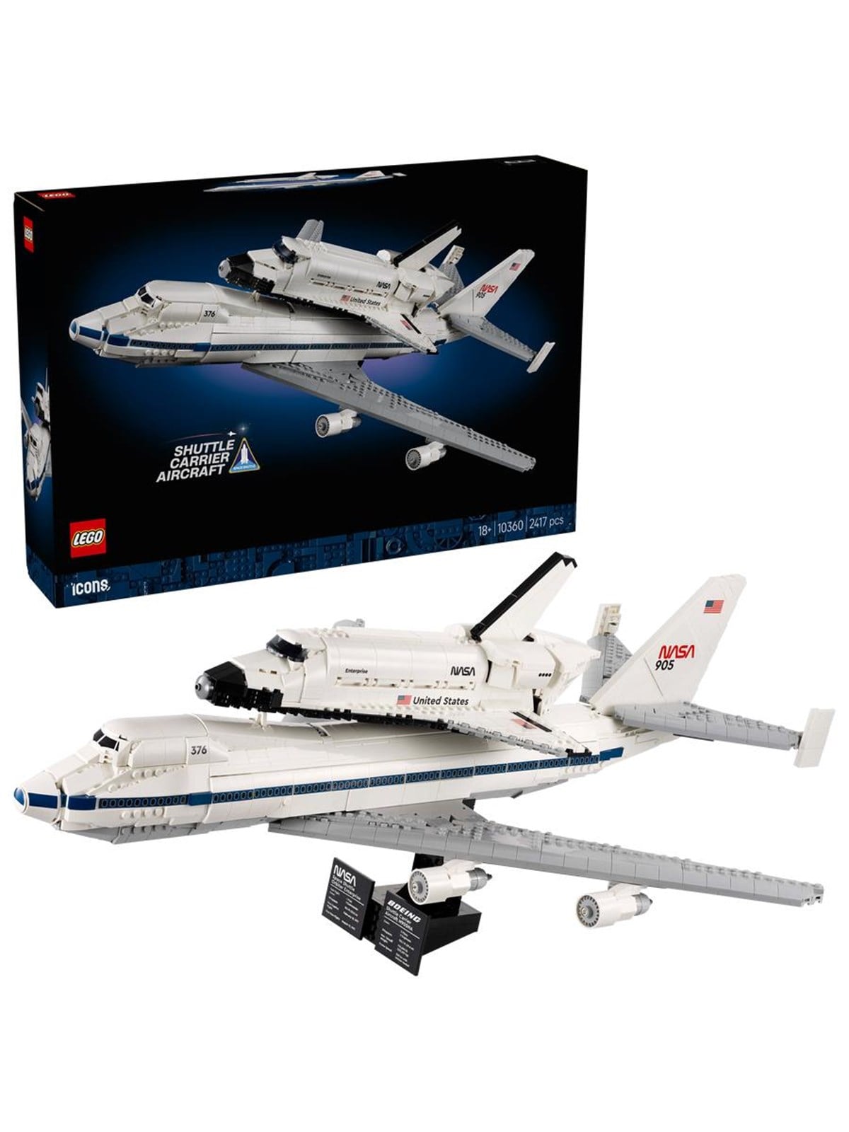 LEGO Icons 10360 Spaceshuttle-Transport-Jumbo
