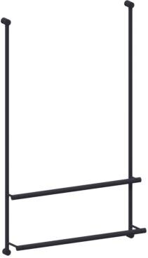 Giese GmbH Giese Server Badetuchhalter 30860-14 für Glasduschen, schwarz matt