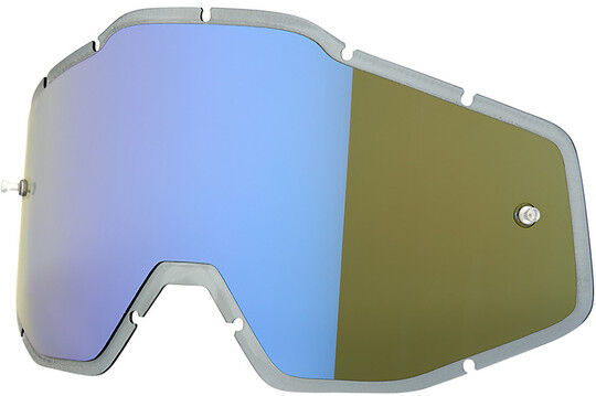 Lente Specchio Blu Pre-Curvata Originale Per Occhiali 100% R taglia un