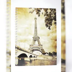 ADINA Premium Collegeblock "Eiffelturm" A4 blanko 80 Blatt 90g/qm
