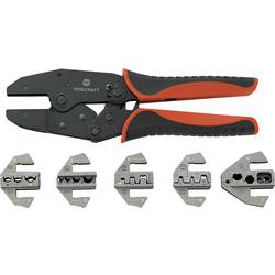 TOOLCRAFT PZ-506 430461 Crimpzangen-Set 6teilig Isolierte Kabelschuhe, Unisolierte, geschlossene Kabelschuhe, Offene, unisolierte Kabelschuhe, D-Sub-Stecker,