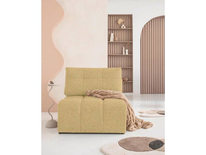 Mid.you Sofaelement, Gelb, 96x94x96 cm, Made in EU, Wohnzimmer, Sofas & Couches, Sofas, Modulsofas