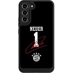 Nivocase Handyhülle für Samsung Galaxy S22+ Hülle NIVOpure Case Schwarz FC Bayern München FCB Manuel Neuer (Samsung Galaxy S22+), Smartphone Hülle, Schwarz