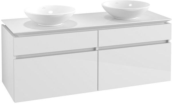 Villeroy und Boch Villeroy & Boch Legato Waschtischunterschrank B59200DH 140x55x50cm, Glossy White