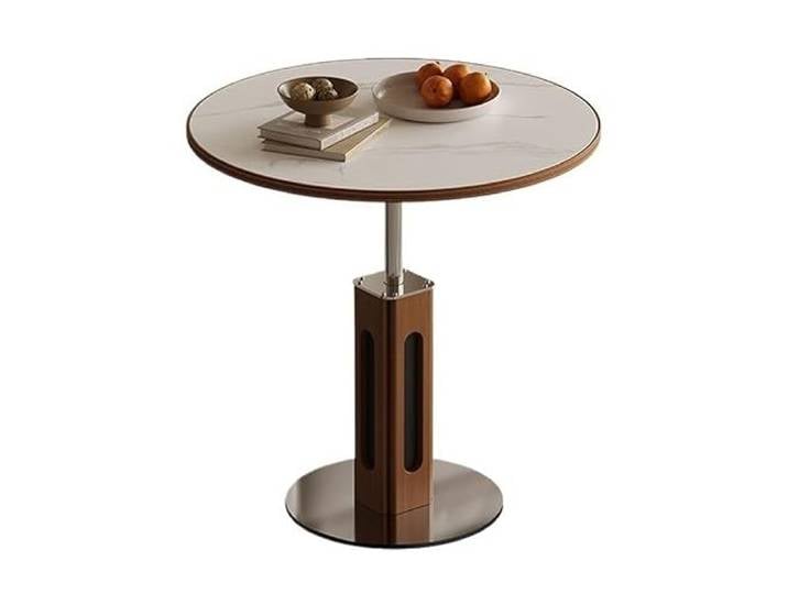 YCCHAH Sofatisch Kreative Hebe Seite Tisch Einfache Rock Platte Kleine Wohnung Sofa Kaffee Wohnzimmer-Beistelltisch(60X51~76cm)