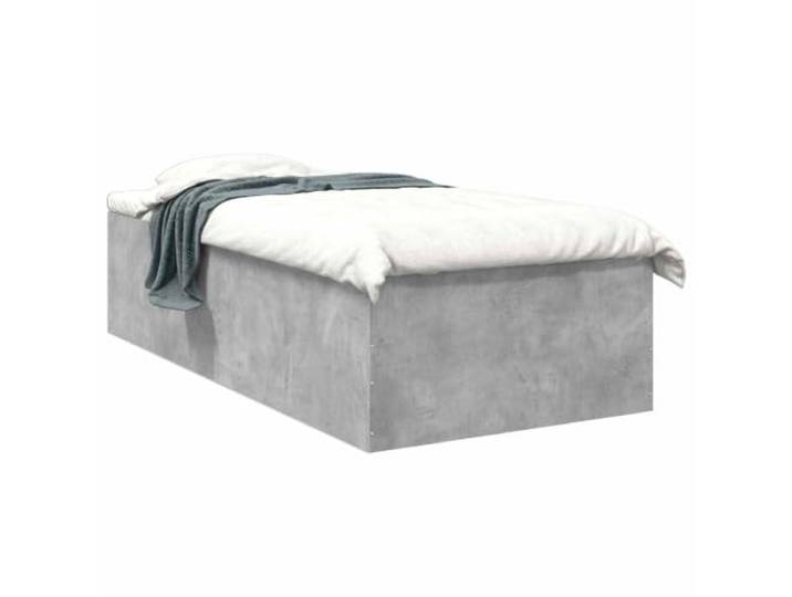 PUGYNBK Bettgestell Grau Beton 80 x 200 cm Robustes Holz, feste Lamellen, modernes Design, einfache Reinigung