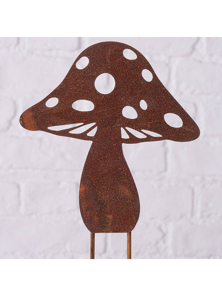 Boltze Gartenstab "Fungi" in Braun - (H)30,5 cm - onesize