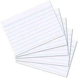 herlitz Karteikarten A7 liniert weiß VE=8x100 Stück