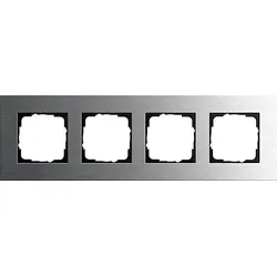 Gira Abdeckrahmen 4fach edelstahl 0214219