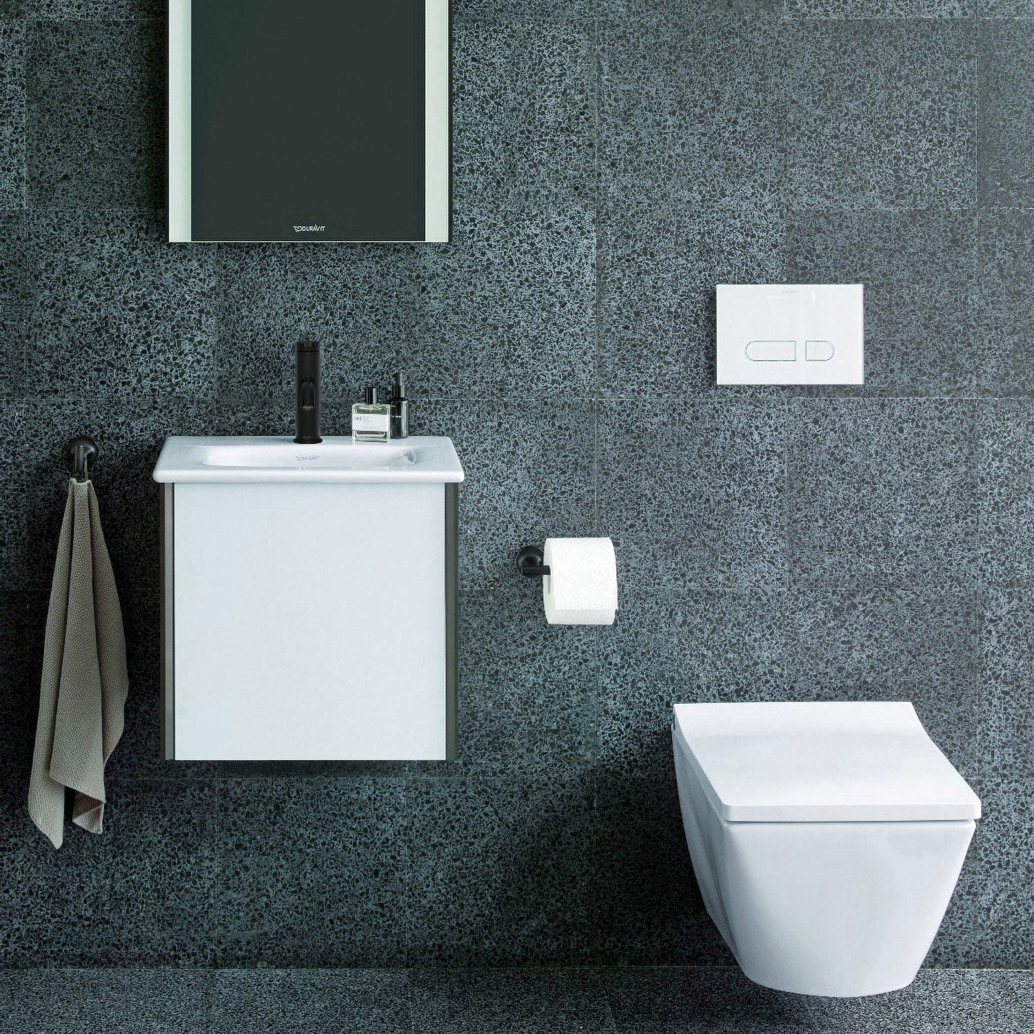 Duravit C.1 Einhebel-Waschtischmischer S ohne Zugstangen-Ablaufgarnitur