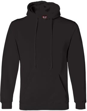 Bayside BA960 USA-Made Hooded Sweatshirt in Black size 4XL 960