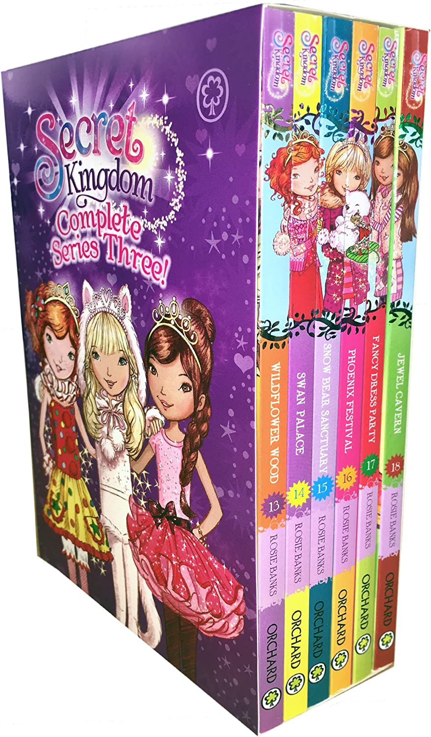 Orchard Books Secret Kingdom Series 3 by Rosie Banks - 6 Book Paperback Box Set - Ages 5-7 - Wildflower Wood, Swan Palace, Snow Bear Sanctuary & More Fairy-Tale