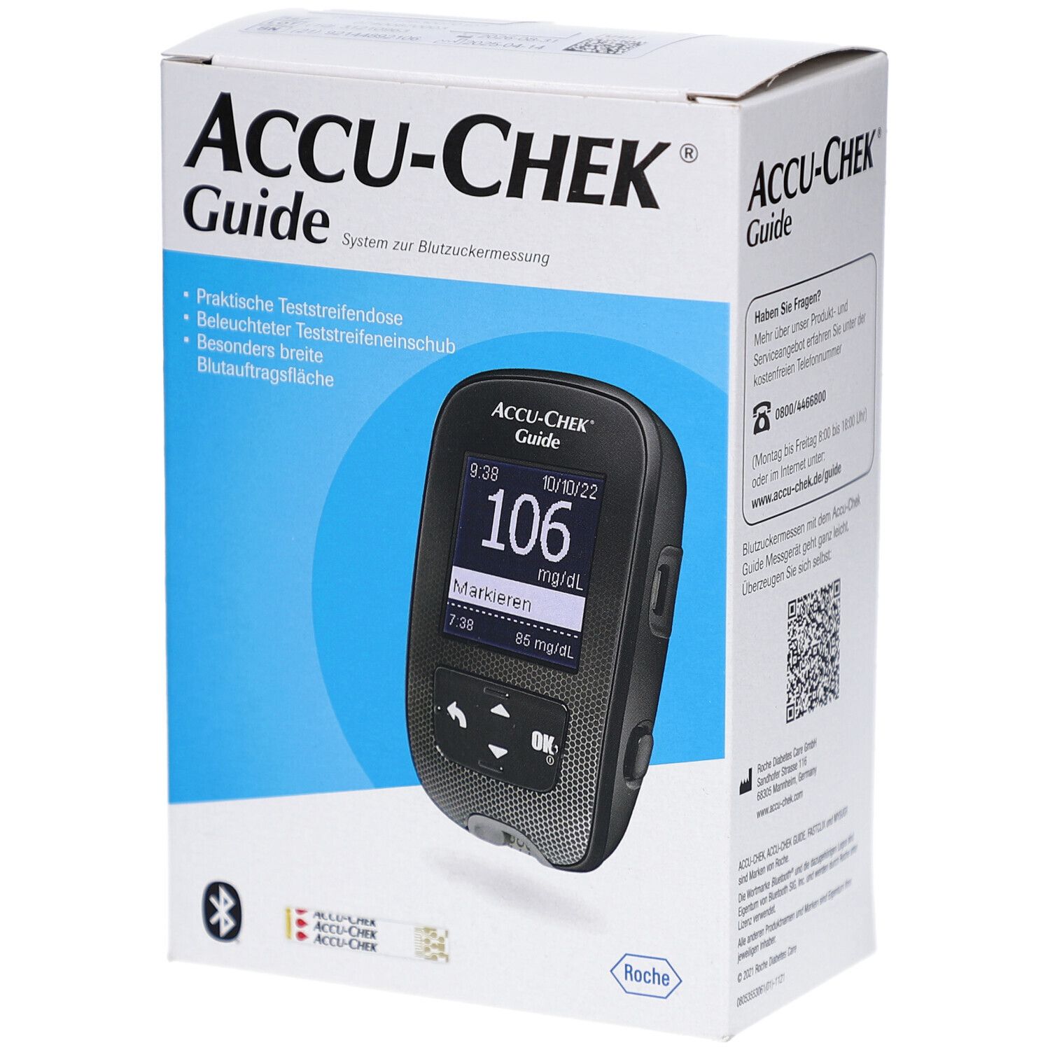 Accu-Chek Guide Blutzuckermessgerät Set mg/dl 1 St Gerät