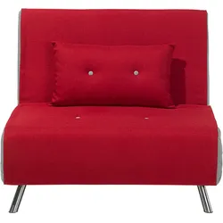 1-SITZER-SCHLAFSOFA Polyester Rot Farris