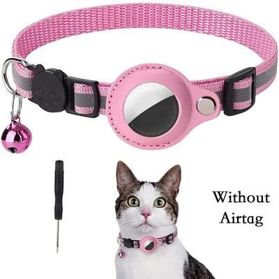 Uplifted Finds Aero Track Reflective Airtag Security Collar pink No Airtag
