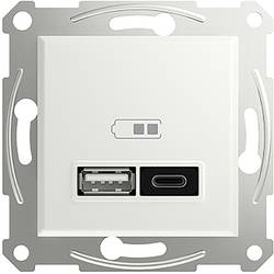 Schneider Electric USB-Steckdose Asfora Weiß (glänzend) EPH2770421D 1 St.