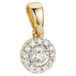 DIAMOUR Mined for you Anhänger 13 Brillanten 0,25ct Gold 585